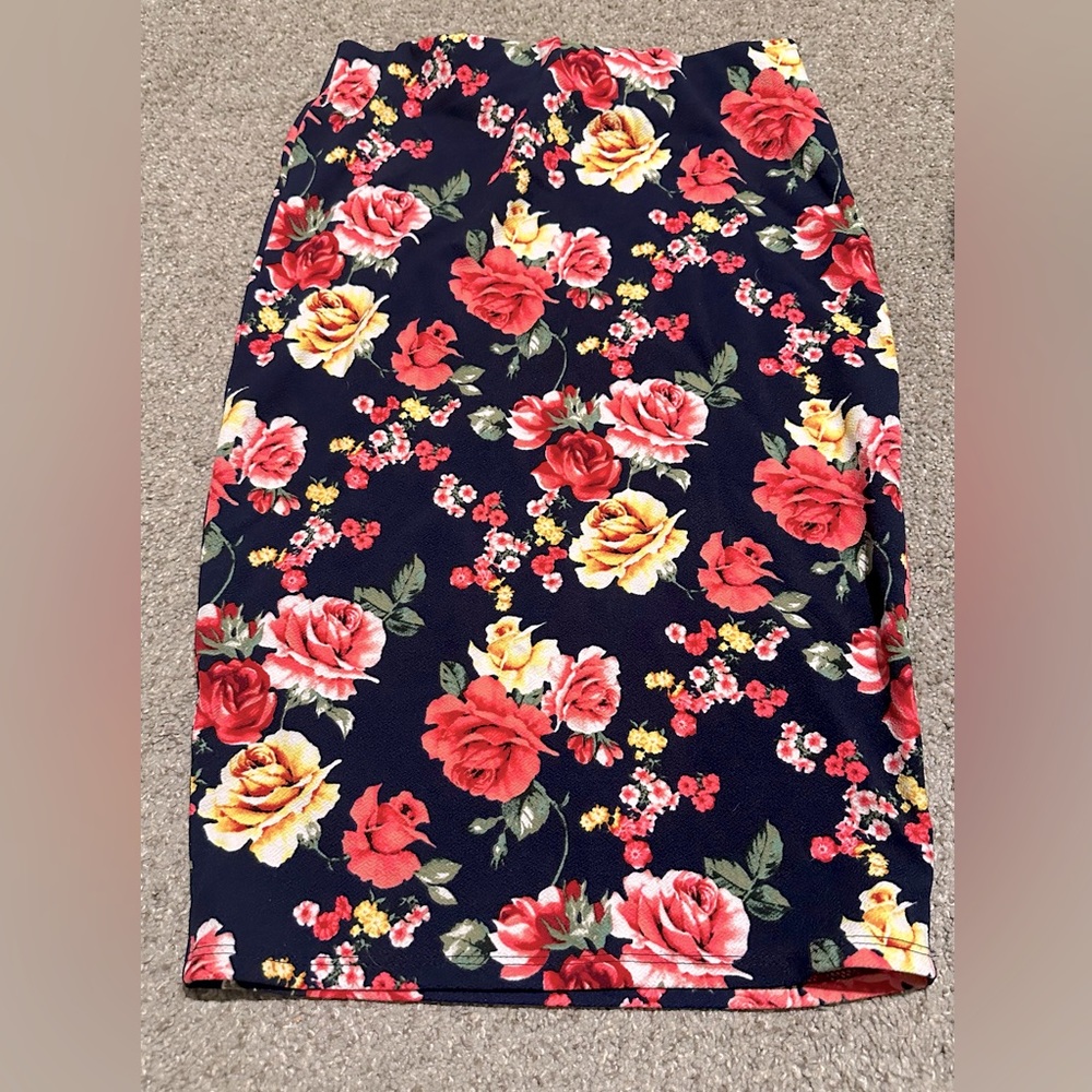 Floral Pencil Skirt